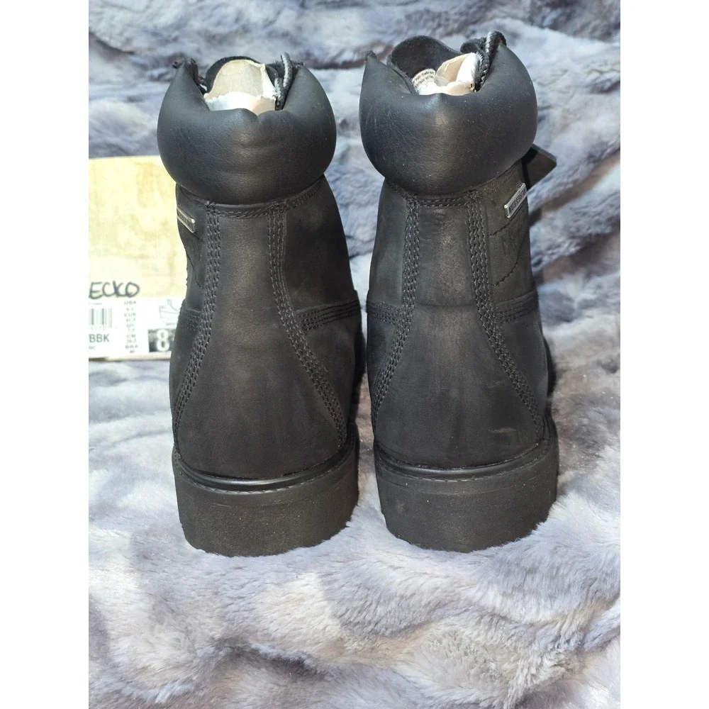 Marc‎ Ecko Rawling-Coso Mens Black Leather Water Resistant Boots 24595/BBK 8.5